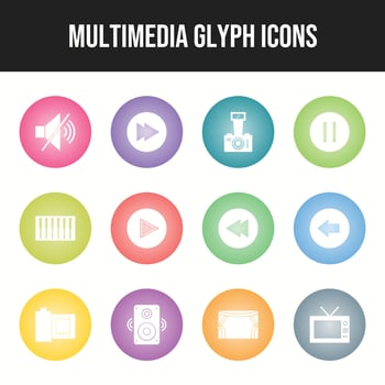Beautiful Multimedia vector icon set