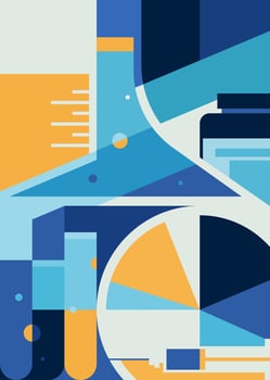 Abstract medical poster. vector