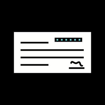 Cheque Vector Icon