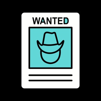 Wanted Poster Vector Icon
