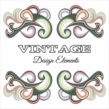 Calligraphic design elements and page decoration. Vintage floral elements for design. Vector decorative design elements.
