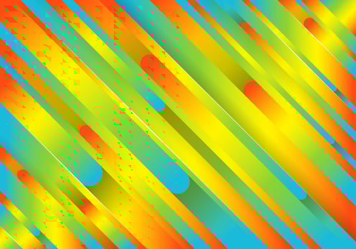 Trendy geometric colorful background with abstract lines. Futuristic dynamic pattern design. Vector illustration