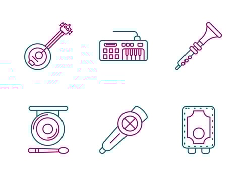 Music Vector Icon Set