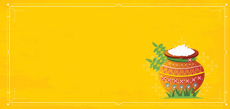 Happy Pongal Harvest Festival of Tamil Nadu South India. vector