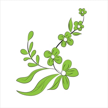 Beautiful flower design. vector