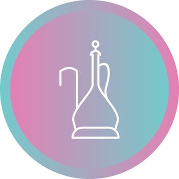 Beautiful Hookah Line Vector Icon