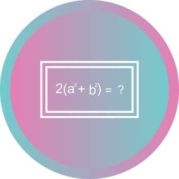 Beautiful Solving Formula Line Vector Icon