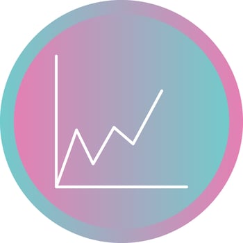 Beautiful Graph Line Vector Icon