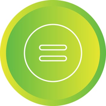 Beautiful Equal to Symbol Line Vector Icon
