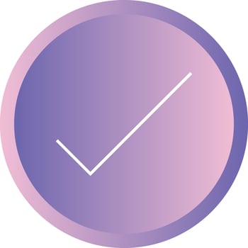 Beautifu Tick Line Vector Icon
