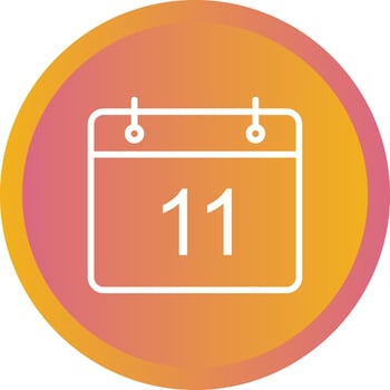Beautiful Calendar Line Vector Icon