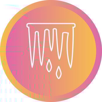 Beautiful Icicle Line Vector Icon