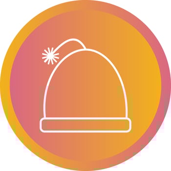 Beautiful Warm Cap Line Vector Icon