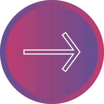 Beautiful Right Arrow Line Vector Icon