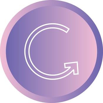Beautiful Right back Arrow Line Vector Icon
