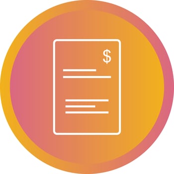 Beautiful Billing Line Vector Icon