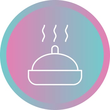 Beautiful Hot Food Line Vector Icon