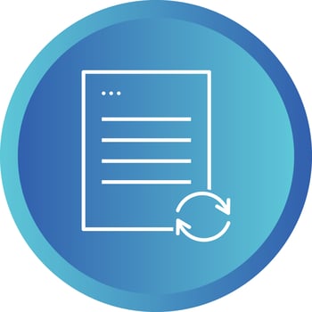 Beautiful Sync Data Line Vector Icon