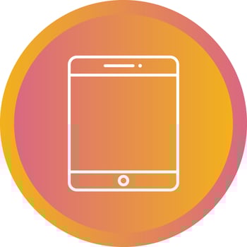 Beautiful Tablet Line Vector Icon