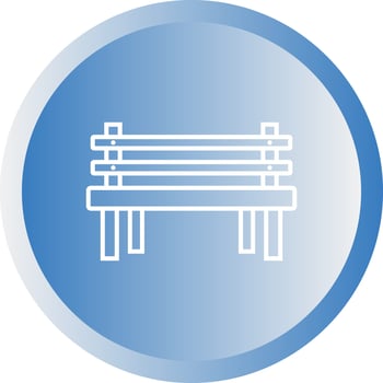Beautiful Bench Line Vector Icon