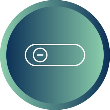 Beautiful Slide Button Line Vector Icon