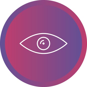 Beautiful Eye Line Vector Icon