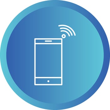 Beautiful Mobile Hotspot Line Vector Icon