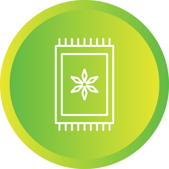 Beautiful Magical Carpet Line Vector Icon