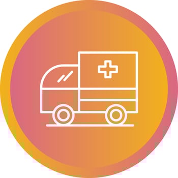 Beautiful Ambulance Vector line icon