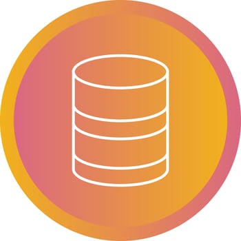 Beautiful Database vector line icon
