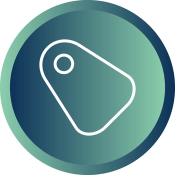 Beautiful Tag vector line icon