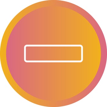 Beautiful Subtraction vector line icon
