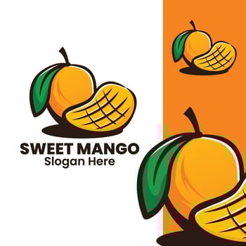 sweet mango art illustration vector