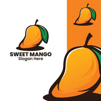 mango drink art illustration vector