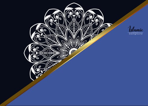 Luxury ornamental mandala background with arabic islamic east pattern style vector