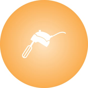 Unique Mixer Glyph Vector Icon