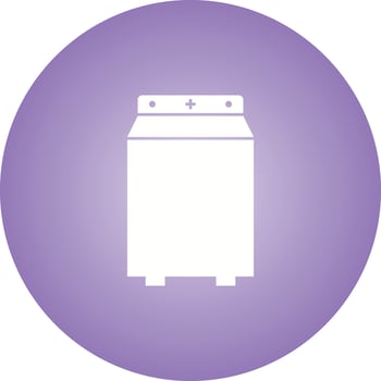 Unique Washing Machine Glyph Vector Icon