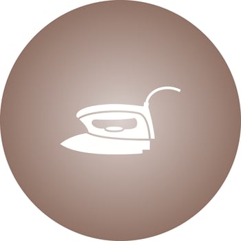 Unique Electric Iron Glyph Vector Icon