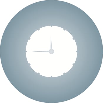 Unique Clock Glyph Vector Icon