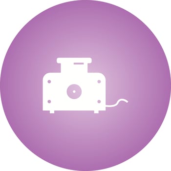 Unique Toaster Glyph Vector Icon