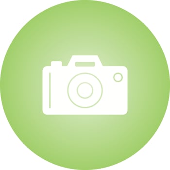 Unique Camera Glyph Vector Icon