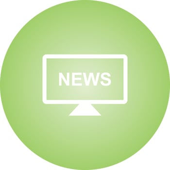 Unique National News Vector Glyph Icon