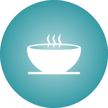 Unique Hot Soup Vector Glyph Icon