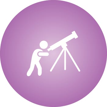 Unique Adjusting Telescope Vector Glyph Icon