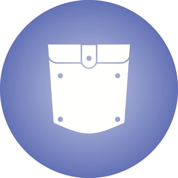 Unique Pocket Square Vector Glyph Icon