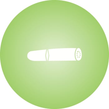 Unique Cigar Vector Glyph Icon