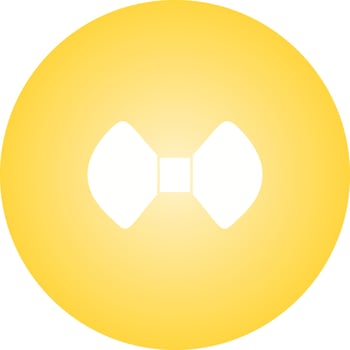 Unique Bow Tie Vector Glyph Icon