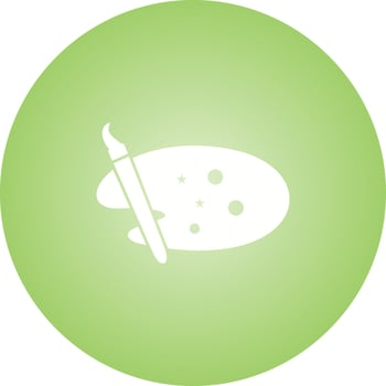 Unique Themes Vector Glyph Icon