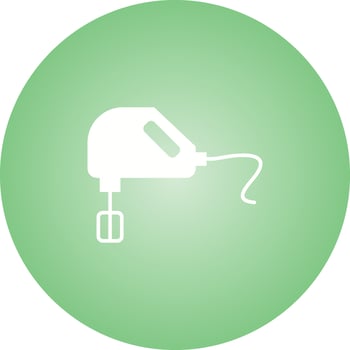 Unique Mixer Vector Glyph Icon