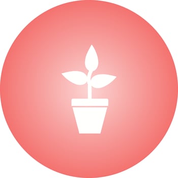 Unique Successful Growth Vector Glyph Icon